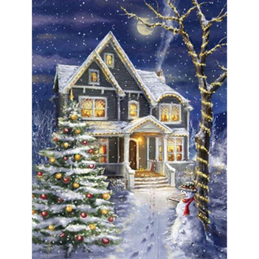 

40*50CM - Square Drill Diamond Painting - Christmas Streetscape, 501 Original