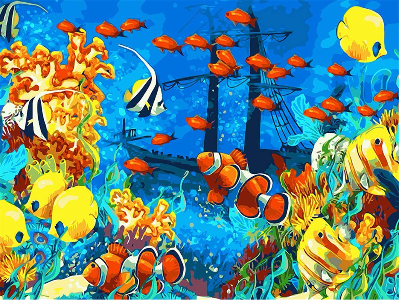 

Underwater Fish – Paint By Numbers - 40*50CM, 501 Original