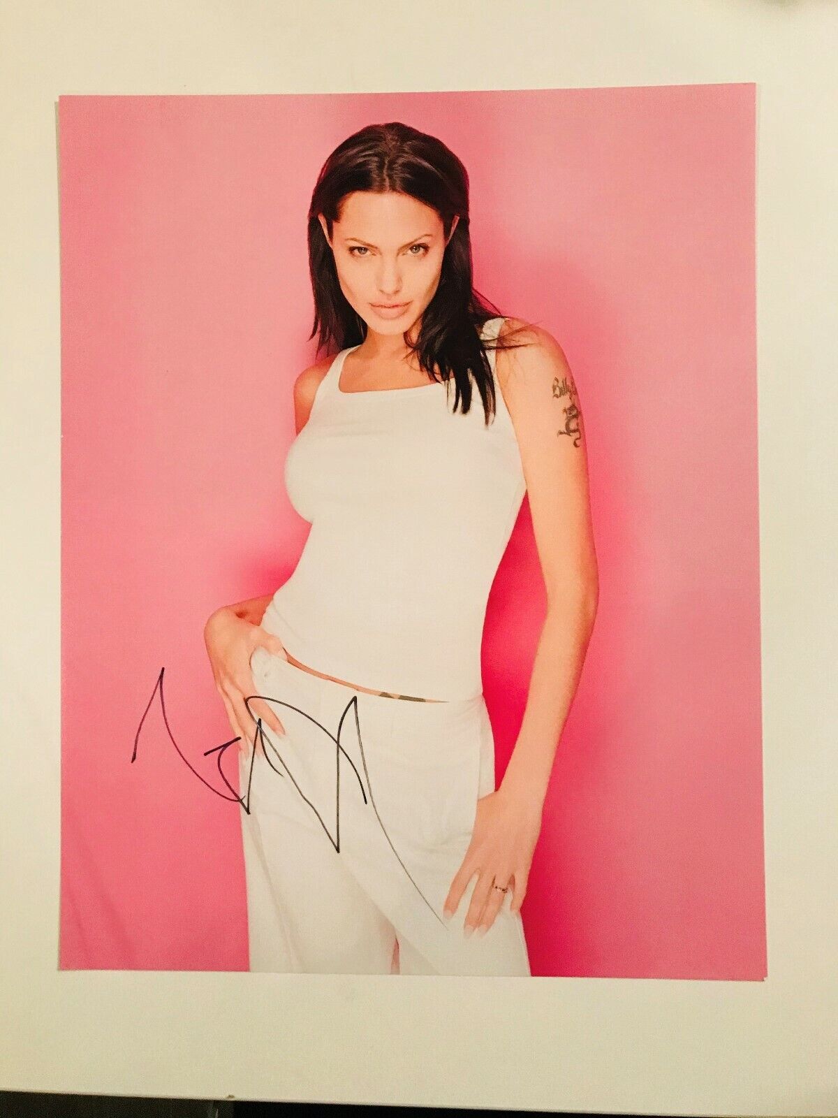 Angelina Jolie glamour shot autographed Photo Poster painting signed 11X14 #3