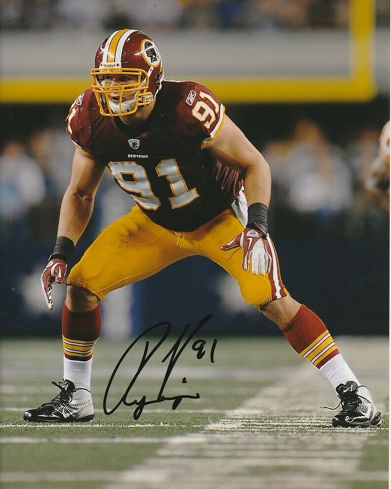 RYAN KERRIGAN SIGNED WASHINGTON REDSKINS FOOTBALL 8x10 Photo Poster painting #1 NFL EXACT PROOF!