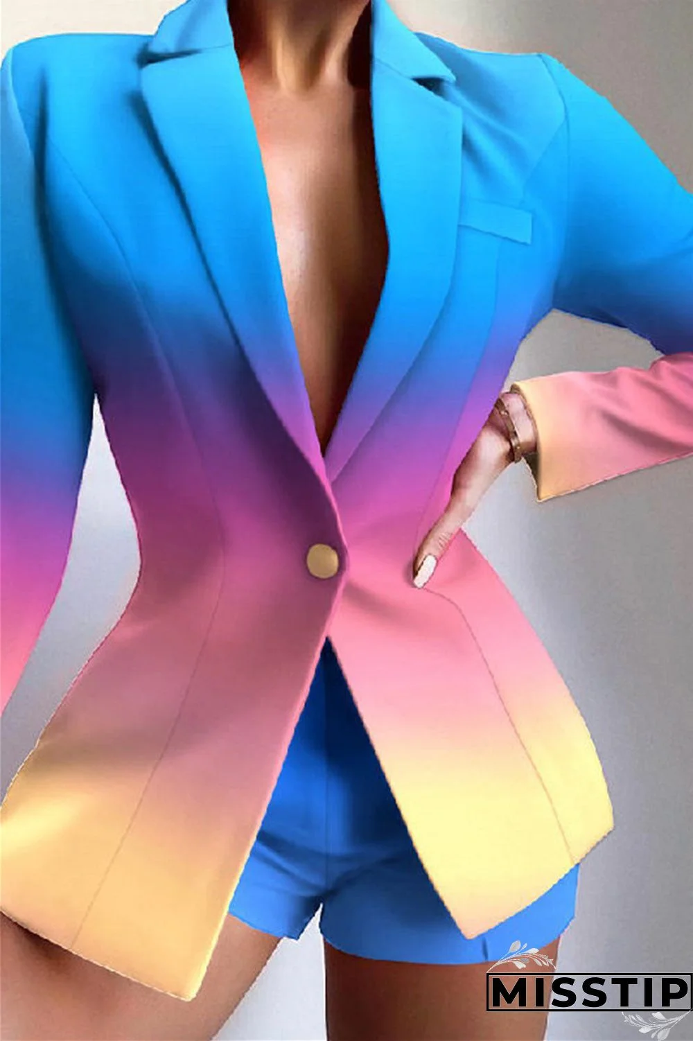 Black Fashion Casual Print Patchwork Turndown Collar Long Sleeve Two Pieces