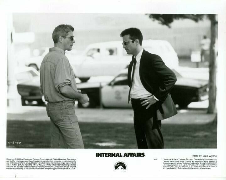 Richard Gere Andy Garcia Internal Affairs Original Press 8X10 Photo Poster painting