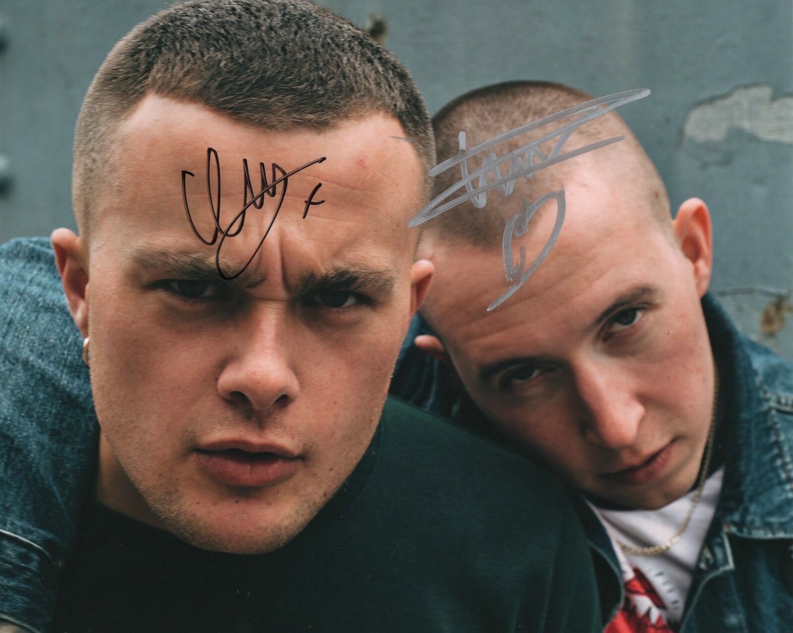 Slaves (UK Band) REAL hand SIGNED 8x10 Photo Poster painting #2 COA Laurie & Isaac