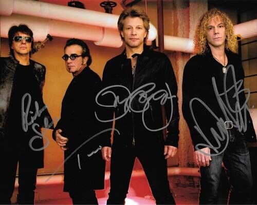 Jon Bon Jovi Band Autographed 8x10 Signed Photo Poster painting reprint