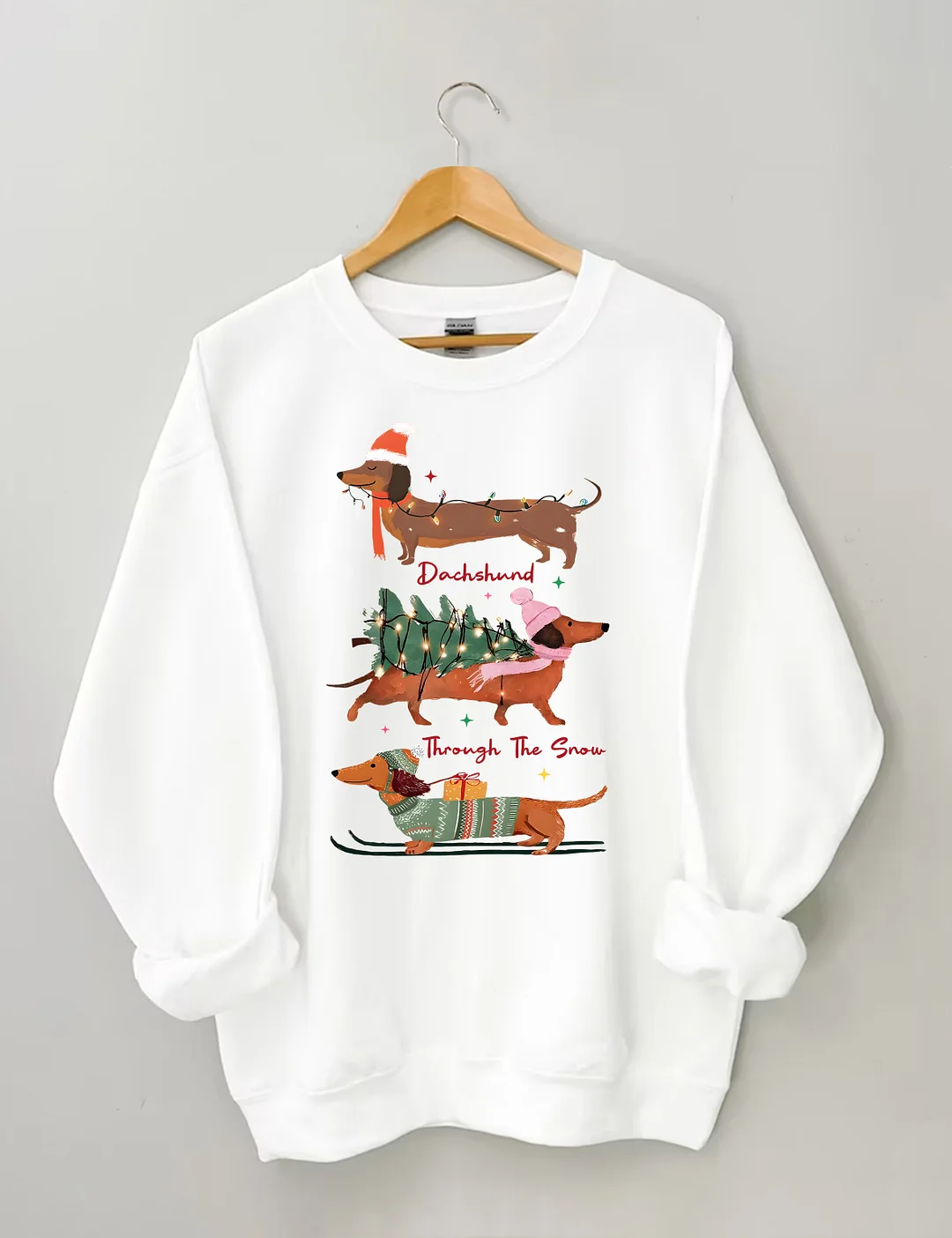 Dachshund Through The Snow Sweatshirt