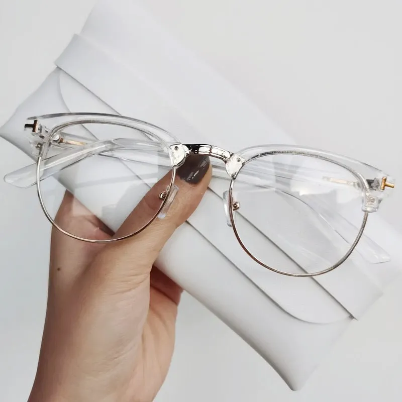 Unisex Classic Semi-Rimless Sunglasses Eyeglasses