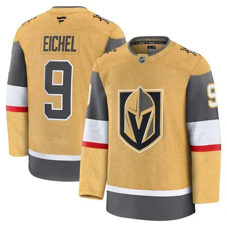 Men's Vegas Golden Knights #9 Jack Eichel  Gold Home Premium Jersey