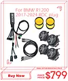 WOYO MOTO For BMW R1200 2017-2024 With RDC Plug, 2 Pairs of Lamp, Modify Motorcycle Light Lamp Kits