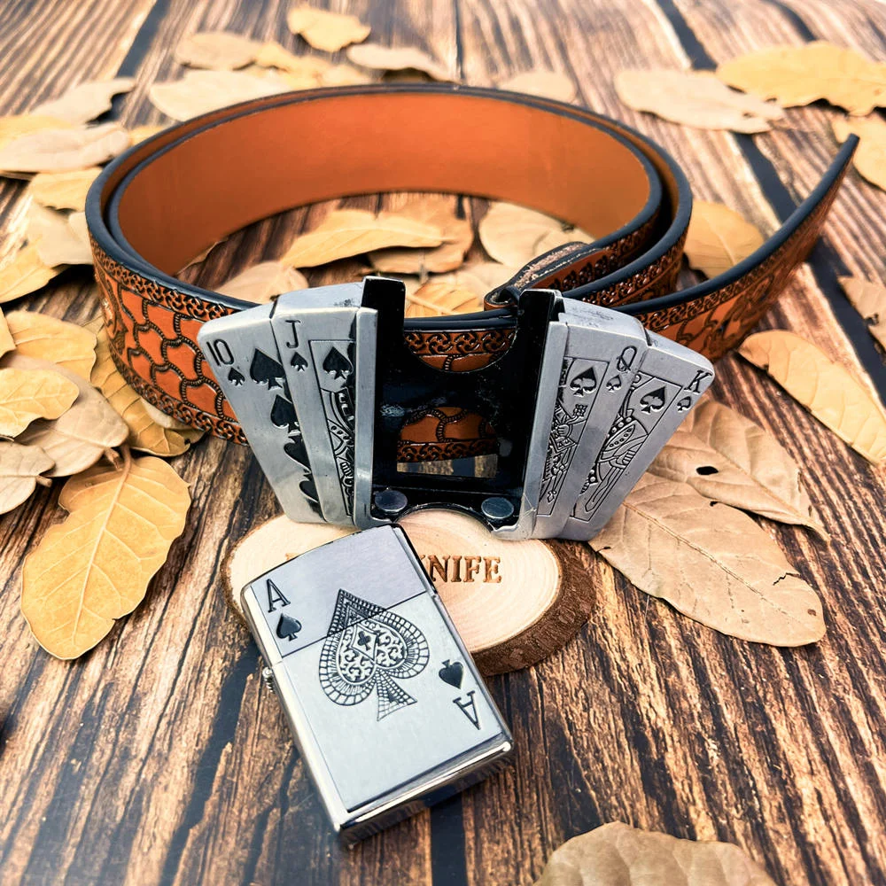 Western Belt and Lighter Buckle