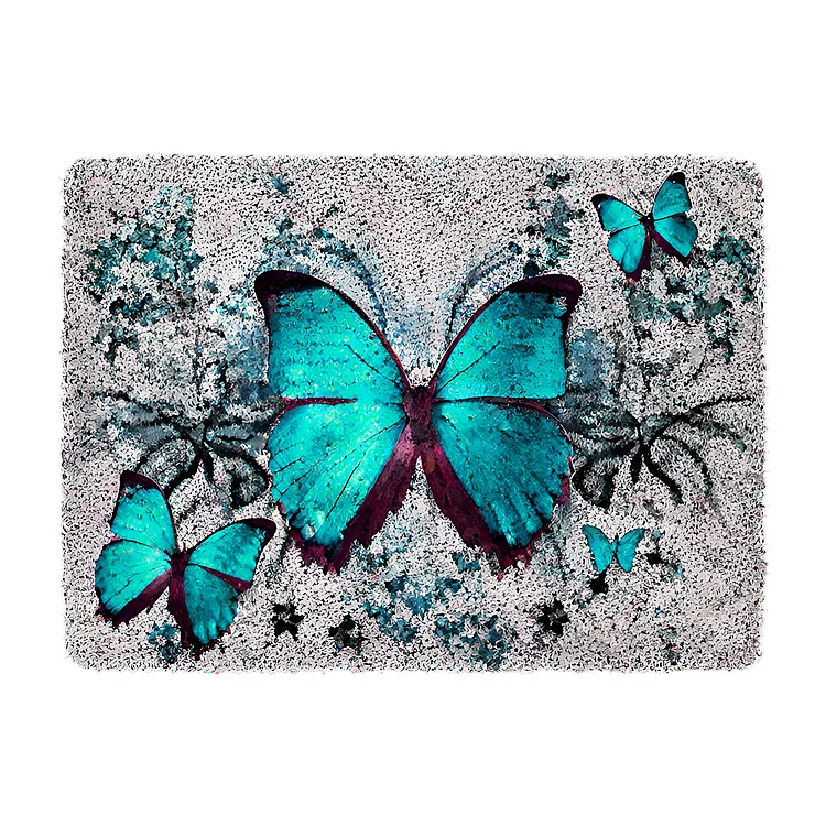 Butterfly Latch Hook Kits, Large Latch Hook Rug Kit for Adults