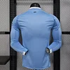 2025/2026 Long Sleeve Player Version Manchester City Home Football Shirt 1:1 Thai Quality