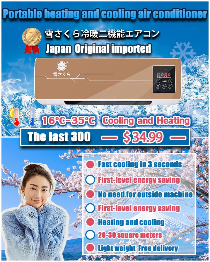 Made In Japan Portable Wall Mounted Air Conditioner No Need For External Air Conditioner Living Room Room Bathroom