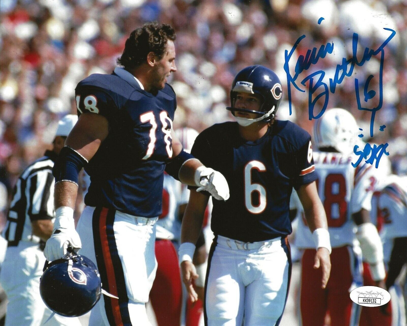 Kevin Butler signed Chicago Bears 8x10 Photo Poster painting autographed 2 JSA