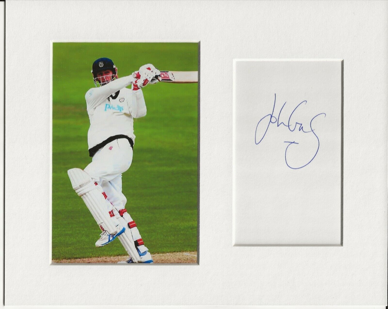 John Crawley cricket genuine authentic autograph signature and Photo Poster painting AFTAL COA