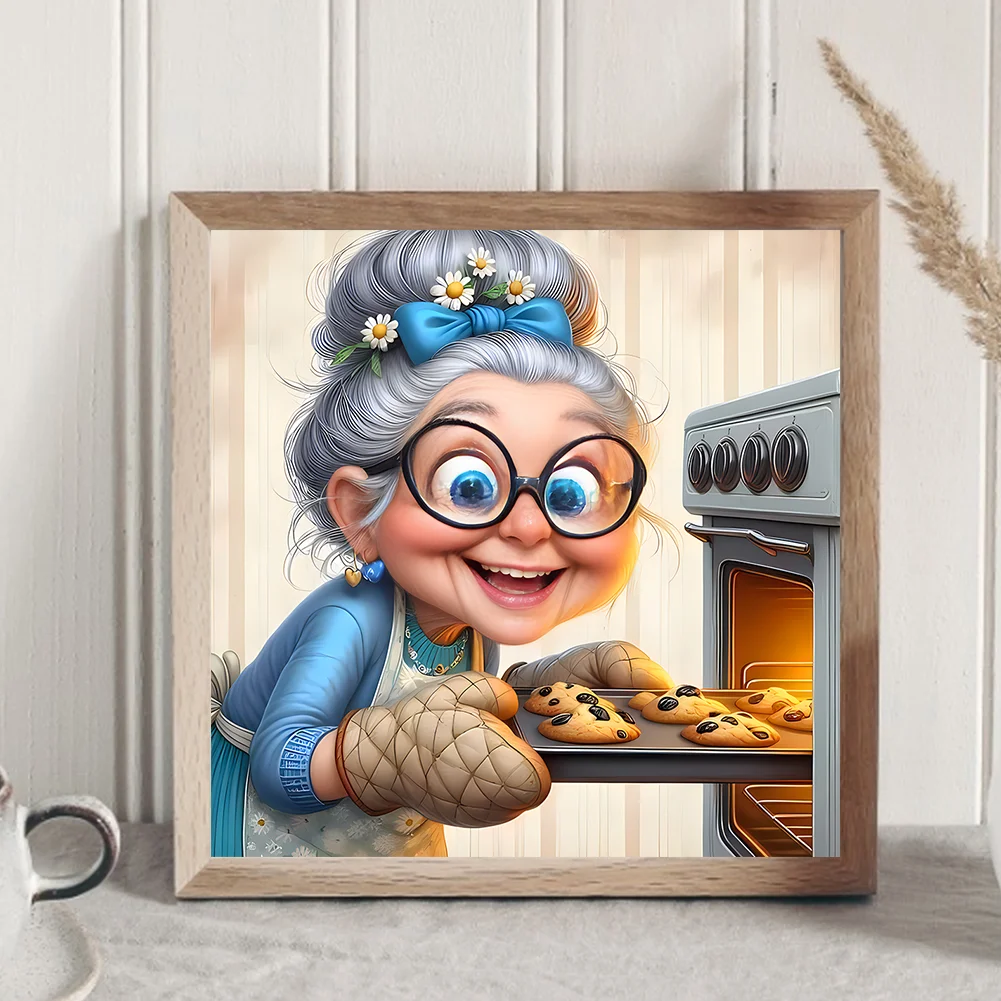 Diamond Painting - Full Round Drill - Grandma(Canvas|30*30cm)