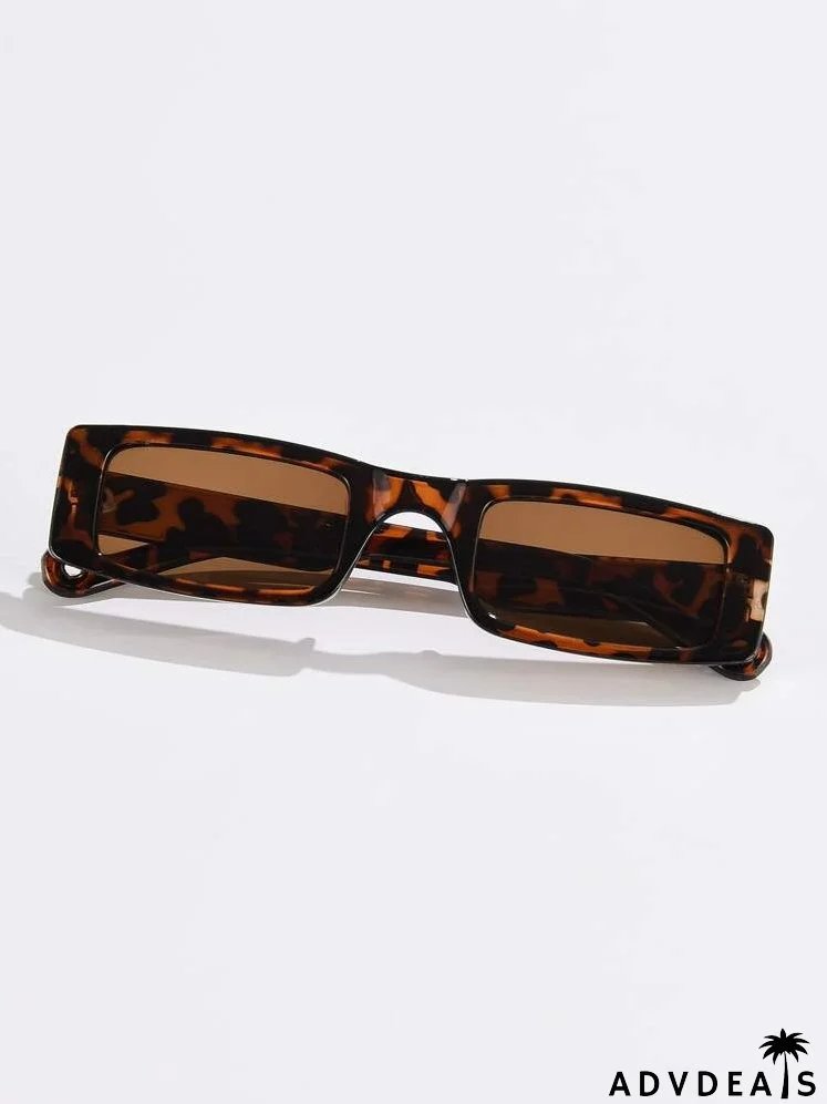 Square Frame Tinted Lens Sunglasses