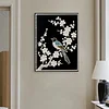 DIY Pearl Painting Magpie with Frame for Home Wall Decor(30x40cm)