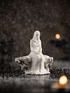 Ice Sculpture Snow Girl--Creative Ceramic Ornaments Decorative Art