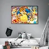 (Big Size)Beauty And The Beast-11CT Stamped Cross Stitch 60*40cm/23.62*15.75in