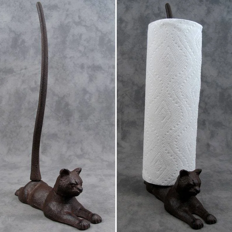 Resting CAT PAPER TOWEL Holder