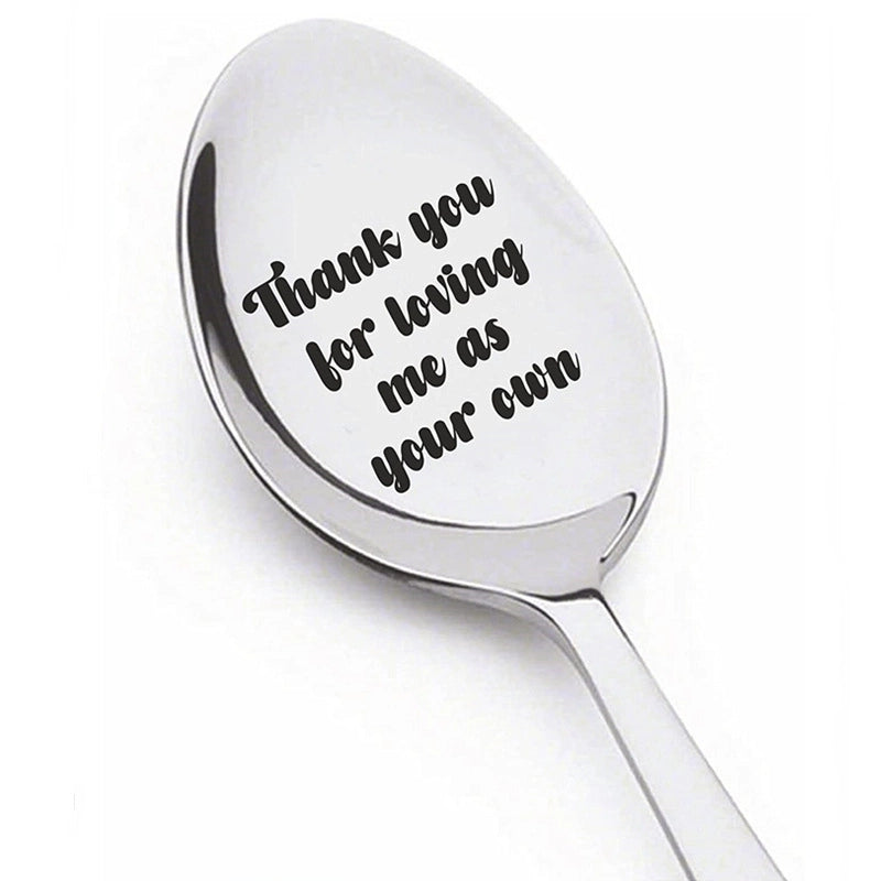 Fashion Letter Stainless Steel Spoon