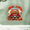 (US Local)Fall Truck DIY Diamond Art Pendant Diamond Painting Set for Wall Window