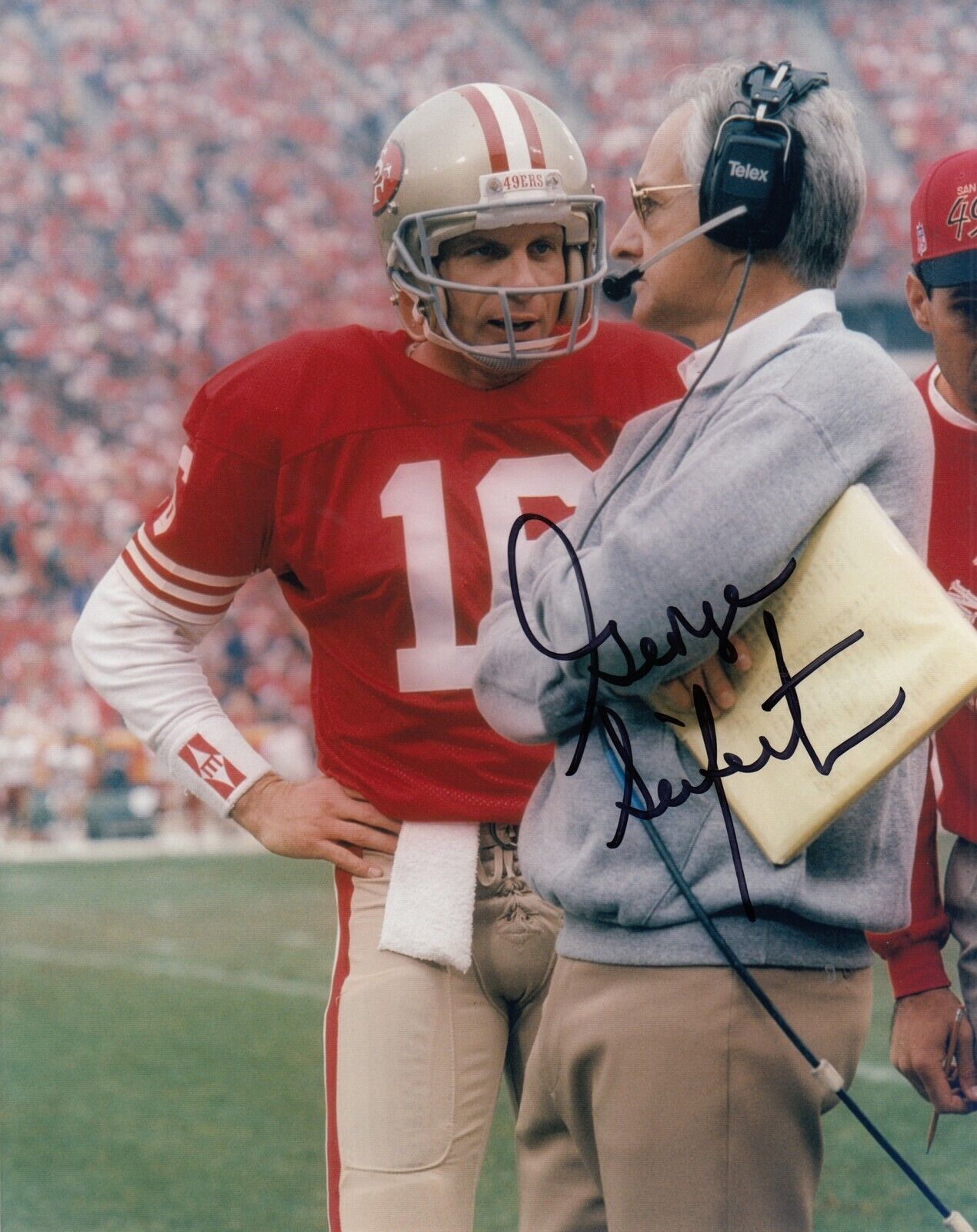 George Seifert #0 8x10 Signed Photo Poster painting w/ COA San Francisco 49 ers 031019