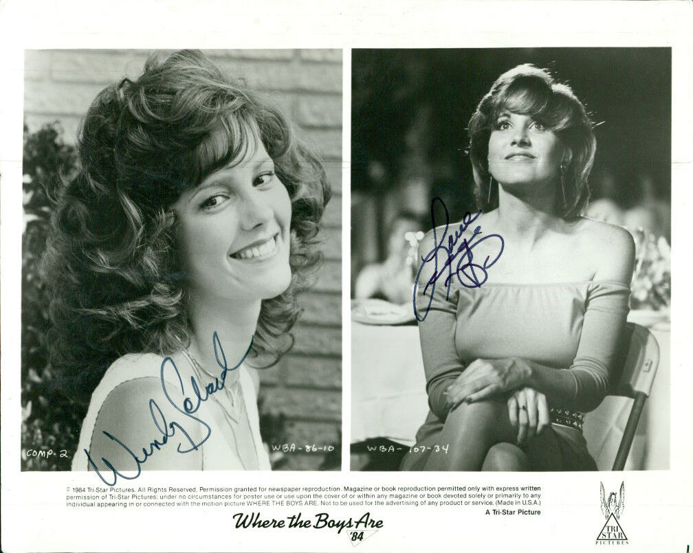 Where the Boys Are (Lorna Luft & Wendy Schaal) signed 8x10 Photo Poster painting COA