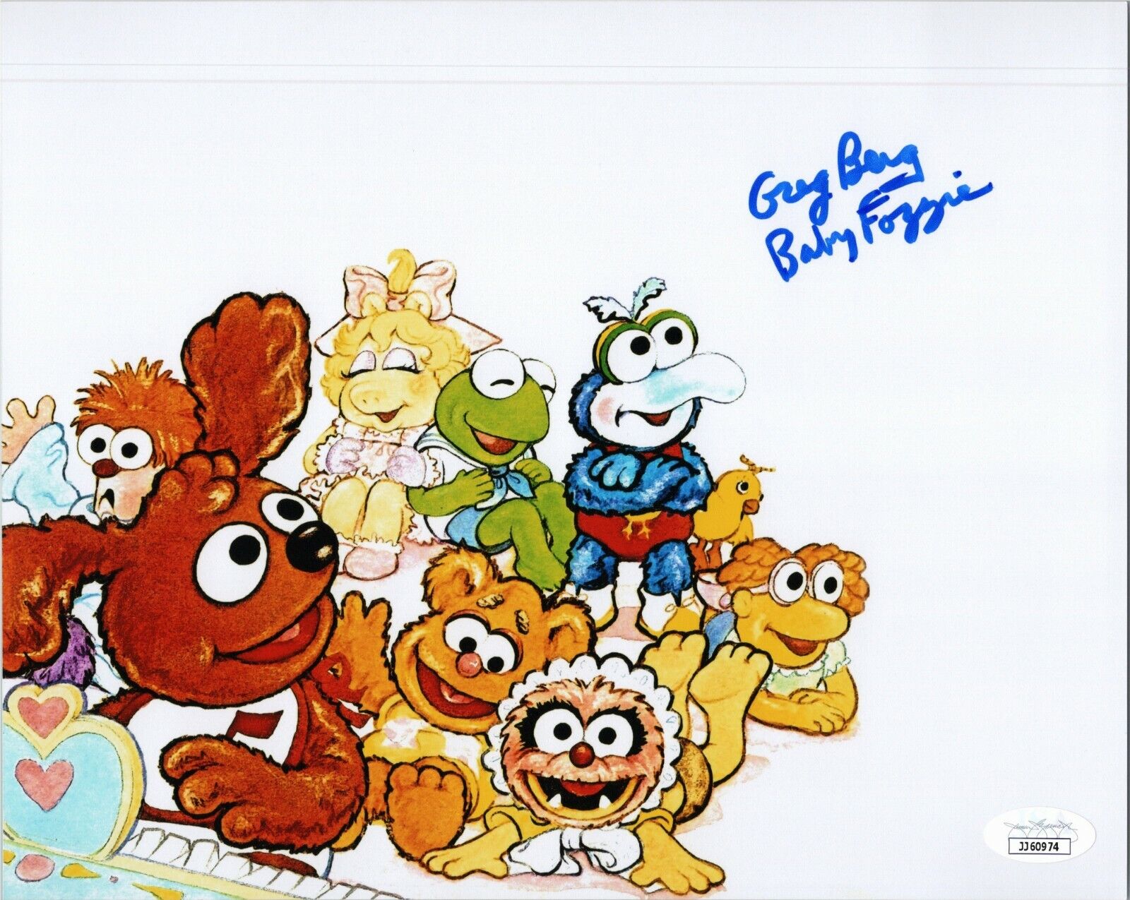 GREG BERG Authentic Hand-Signed MUPPET BABIES ~ Fozzie