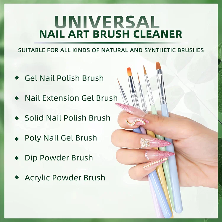 The secret to nail brushes like new: Brush Cleaner. 
