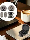 for  Powerbeats Accessories TPU Earphone Case with Safety Lock and Carabiner TPU Shockproof Cover Anti Drop Clear Cover Case Earbuds Accessories