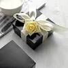 100 Pack | 4"x4"x2" Black Cake Cupcake Party Favor Gift Boxes, DIY