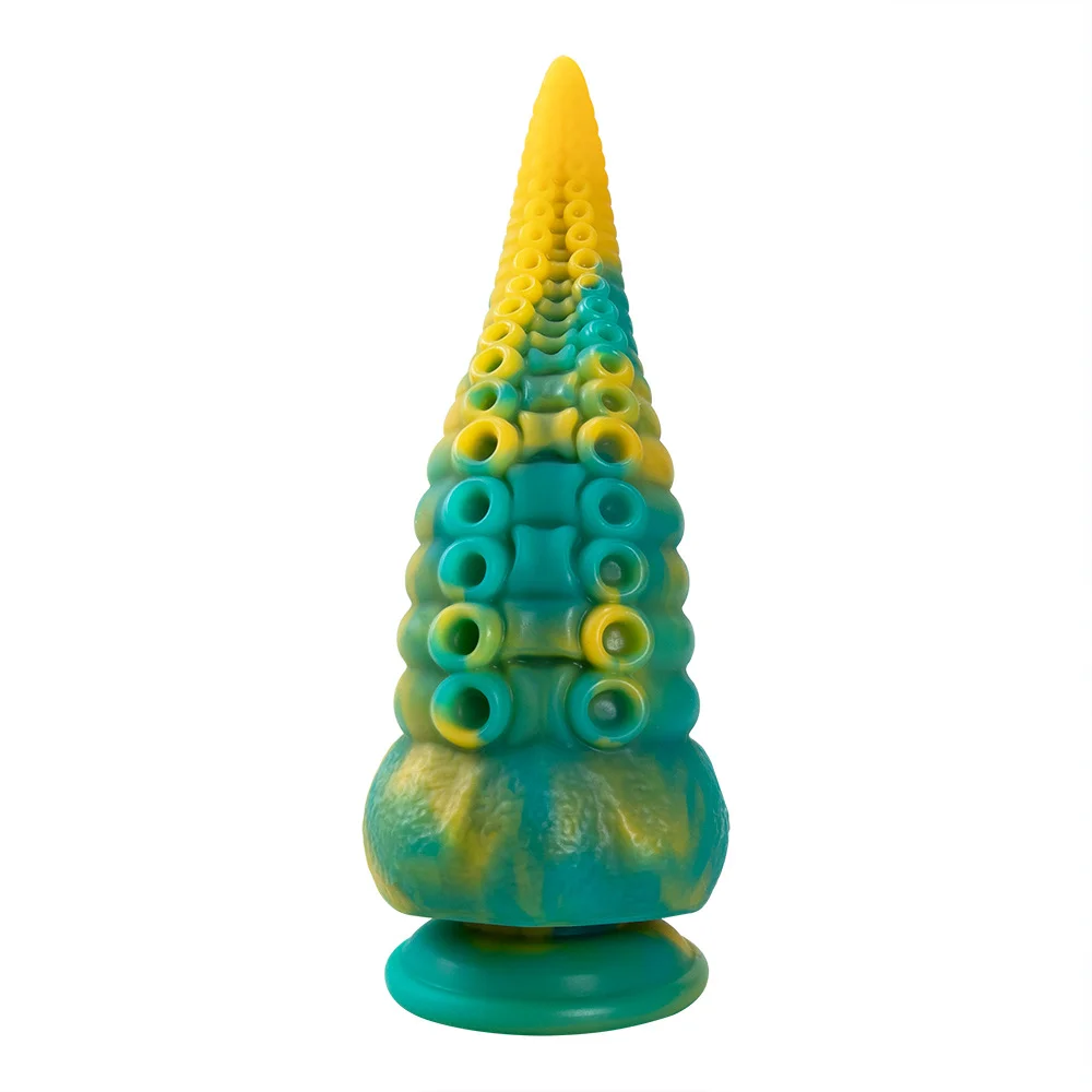 8in Multi-colored Tentacle Dildo Anal Plug Buttplug Monster Dildo (Triton)8