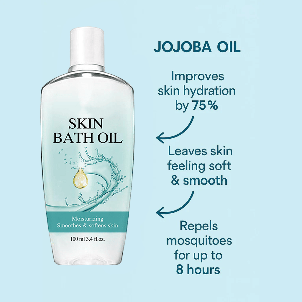 🏆#1 Best Seller ⚡⏰Silky Bath Oil + Light Mosquito Relief