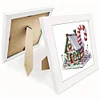 5D DIY Partial Special Shaped Drill Diamond Painting Xmas Candy House Kit With Frame Kit 18x18cm