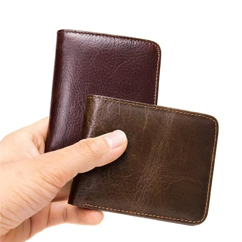 Anti-Theft RFID Blocking Vintage Cash Cards Wallets For Men