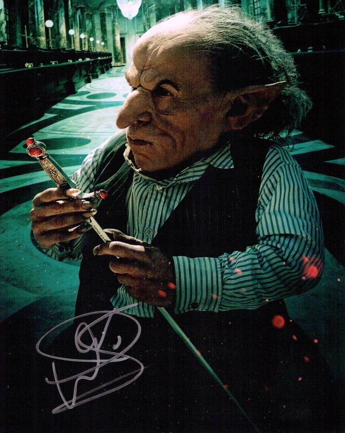 Warwick DAVIS SIGNED Autograph GRIPHOOK Photo Poster painting AFTAL RD COA WALD Harry POTTER