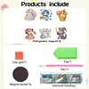 (US Only)6Pcs DIY Cats Diamond Painting Magnets Kit Diamond Painting Fridge Magnets