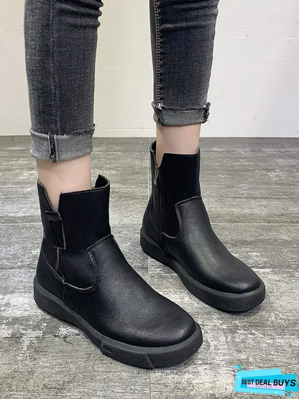 Vintage Leather Ankle Boots