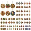 Peinture en diamant perle DIY de No&euml;l 6 pi&egrave;ces d&rsquo;ornements en bois 3,07x3,07 pouces
