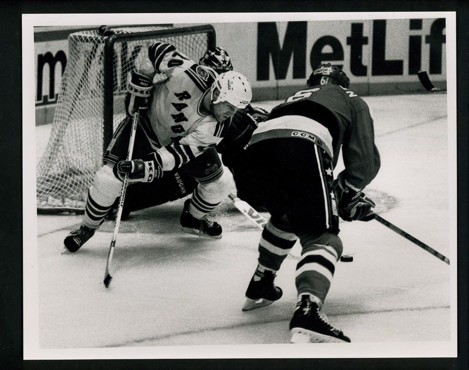 Jan Erixon 1992 Press Original Photo Poster painting by Bob Olen New York Rangers