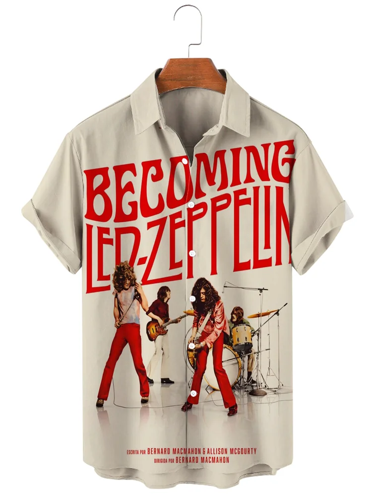 Teecade Teecade Led Zeppelin Art Print Shirt