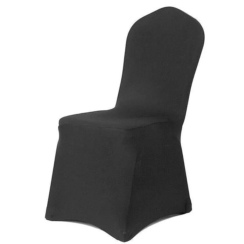 Spandex Chair Cover Solid Anti-slip Cover Stretch Wedding Banquet Party Elastic Slipcover Modern Kitchen Seat Case Chair Covers