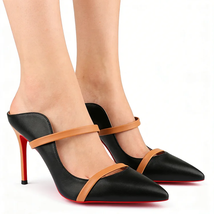 100mm Women's Party Wedding Dress Classic Stiletto Red Bottom Shoes Fashion Edge Design Heels VOCOSI VOCOSI