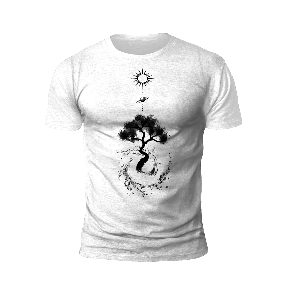 Yin Yang Universe: The Balance of Day and Night T-shirt
