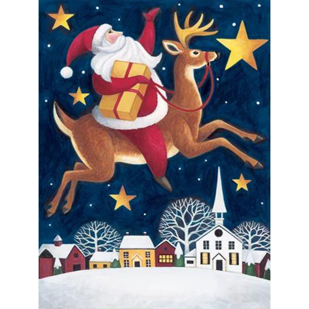 Diamond Painting - Full Round/Square Drill - Santa Claus(30*40 - 50*60cm)
