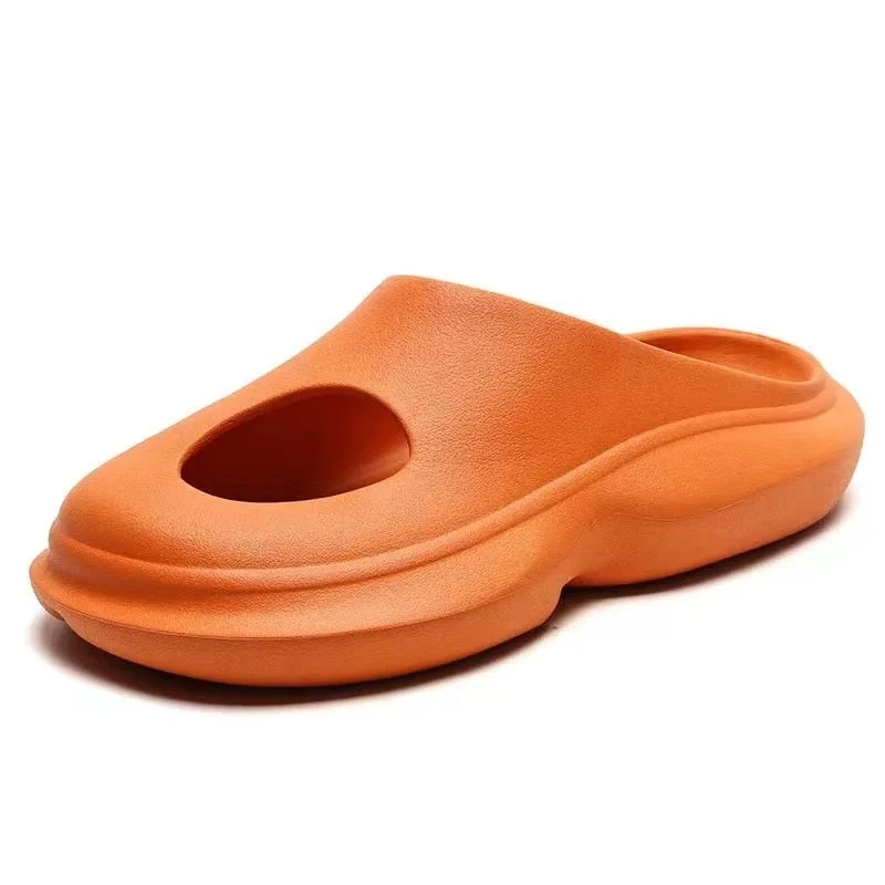 Summer Men Slippers Quick Dry Casual Shoes Beach Sandals Non-Slip Slides Massage Slippers Home Bathroom Flip Flops For Women