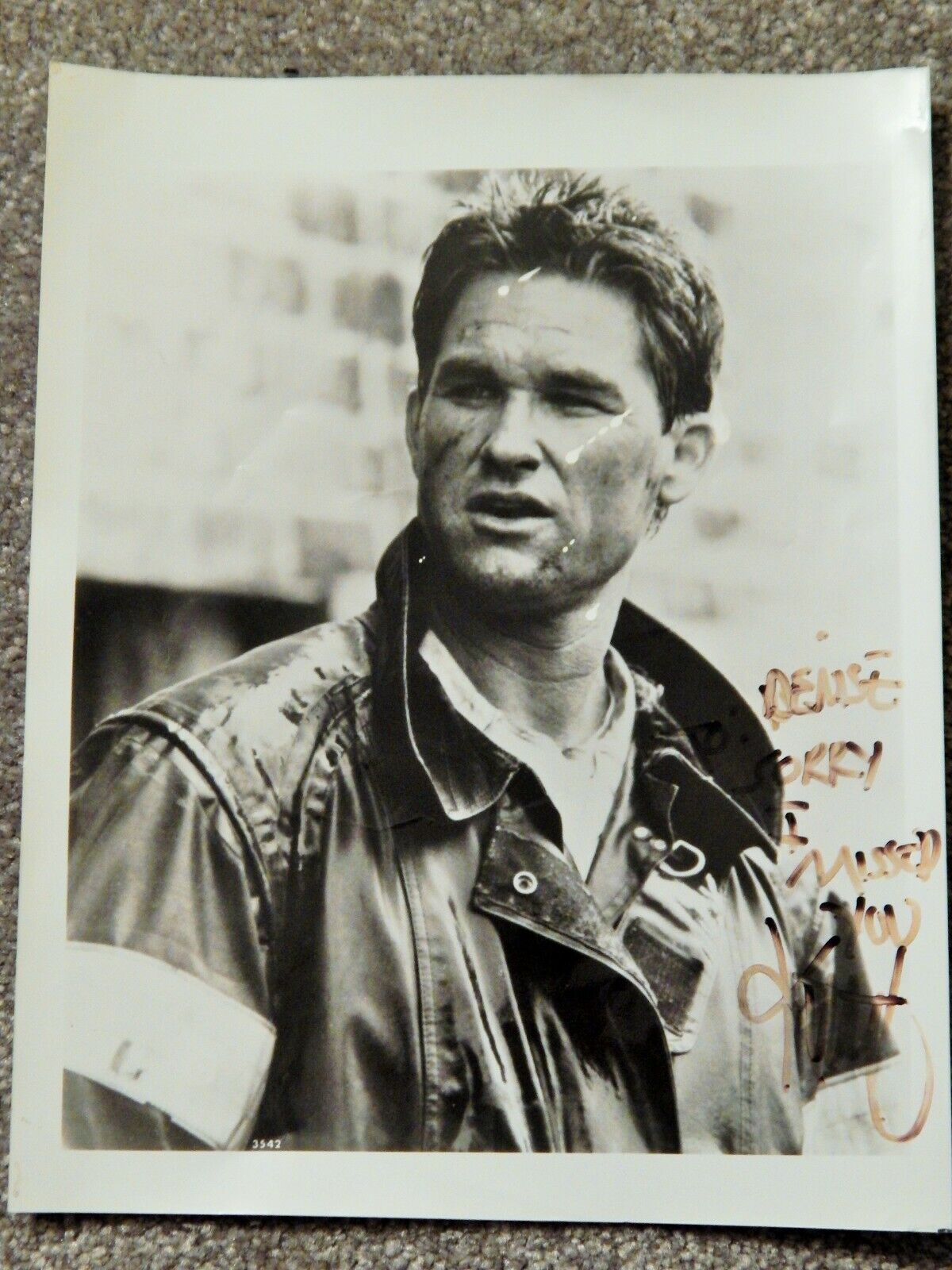 Kurt Russell - Hand Signed 8x10 - Autographed Photo Poster painting - BACKDRAFT MOVIE