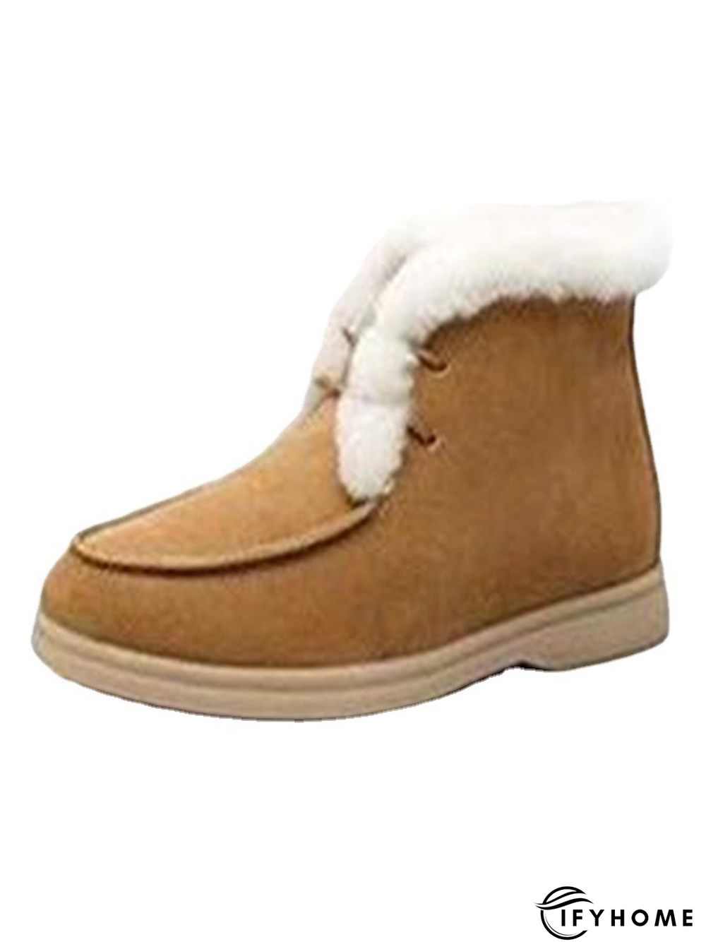 Plush Warm Lace-Up Snow Boots | IFYHOME