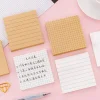 10PCS Classic Kraft Plaid White 80 Pages Post-it Notes Portable Notebooks School Student Office Stationery Gift